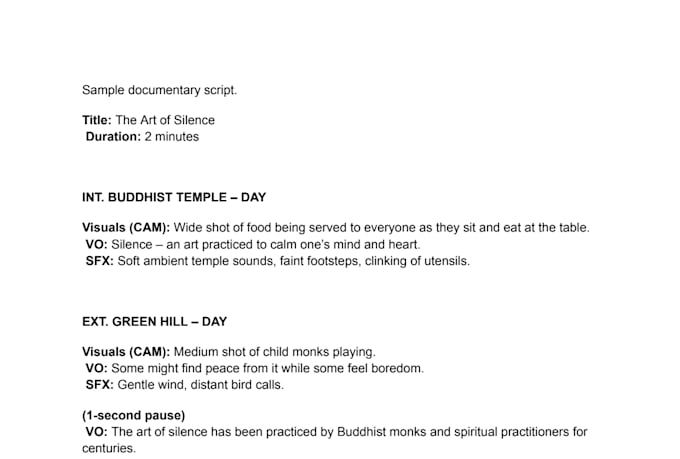 write engaging scripts for your films and documentaries